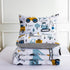 Set Sets NTBED Construction Truck Full Comforter for Boys Kids Forest Vehicles Excavator Lightweight Microfiber Bedding