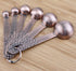 Smithcraft Copper Measuring Spoons Set, Stainless Steel, 6 Measurer Spoons (Copper-6spoons+1ring)