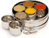 Stainless Steel Masala Dabba Spice Box, 7 Compartment Indian Spice Storage Container