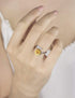 Sunflower Cremation Ring for Ashes, 925 Sterling Silver Adjustable Jewelry, You Are My Sunshine Daisy Memorial Keepsake