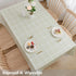 TruDelve Heavy Duty Vinyl Tablecloth, Sage Green Plastic Table Cloth, Spring Square Tablecloths Waterproof Outdoor