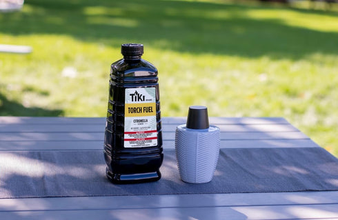 TIKI Citronella Torch Fuel, 1 Gallon (128 oz.), Long-Lasting for Outdoor Torches & Table Torches