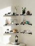 Set 6, Floating Shelves for Wall, Shelves for Decor Storage of Wall Mounted Wood Shelf for Bedroom, Living Room