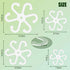 BOXOB 4pcs (4 Plant Stem Support, Plant Stem Holder with Holes Acrylic Plant Trellis Stakes Monstera Plant Stabilizer