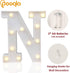 Pooqla LED Marquee Letter Lights Sign, Light Up Alphabet Letter for Home Party Wedding Decoration