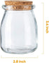 Brajttt 40 Pack, 7 oz Glass Mini Yogurt Jars Favor Jars With Cork Lids, Pudding Containers, Mason Wedding Favors Honey