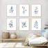 XUOIAYNB Watercolor Minimalist Leaves Wall Art Print - Modern Botanical Plant Canvas Print Set of 6, Unframed, 8X10