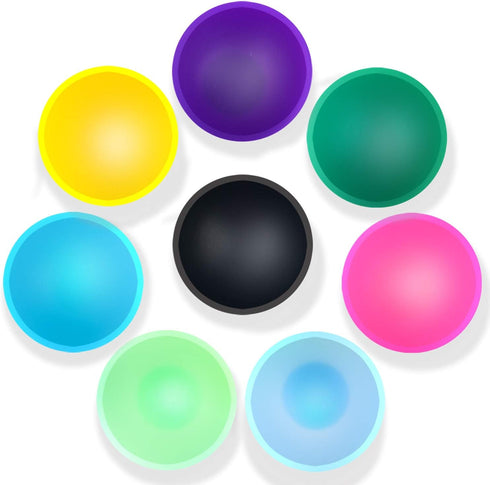 Coopay 8 Pieces Mini Silicone Bowls, Multicolor Pinch Bowls, Heat Resistant Snack Bowls, Unbreakable, 1.75 Oz