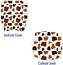 Ambesonne Cow Print Office Chair Slipcover, Charcoal White Cow Skin Abstract Spots, Standard Size