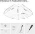 7x7 Inch Set 2, Sezanrpt Corner Shelf Wall Mount of Acrylic Corner Floating Shelves, Clear Corner Wall Organizer Shelf