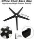 2200 lbs, 28 Inch Office Chair Base Replacement Parts Heavy Duty, Bear Capacity Desk Chair Base Replacement Metal