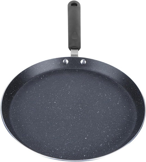 Yosoo Non Stick Frying Pan, Fast Heating Aluminum Alloy Cookware with Heat Proof Handle for Breakfast