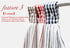 Vimeet 2 Pcs Kitchen Cotton Classical Striped Towel/Absorbent Towel/Hanging Towels/Hand Towel,Blue Stripes