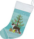 Caroline's Treasures BB2962CS Boston Terrier Merry Christmas Tree Stocking - Fireplace Hanging Holiday Decor