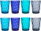 US Acrylic Optix 14oz Reusable Drinking Glasses (Set of 8) in Coastal Colors | BPA-Free Tumblers, Made in USA |