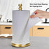 Gold Paper Towel Holder, Standing Roll Holder for Kitchen Bathroom, Weighted Base for One-Handed Operation (Gold)