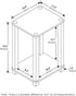 2-Tier Closet, Furinno Simplistic Night Stand, Compact Nightstand with Open Shelf, Toolless Small Bedside Table, End