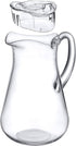 Amazing Abby Droply Plastic Pitcher (64 oz, 2 Quart), Clear Water Pitcher with Lid, BPA-Free