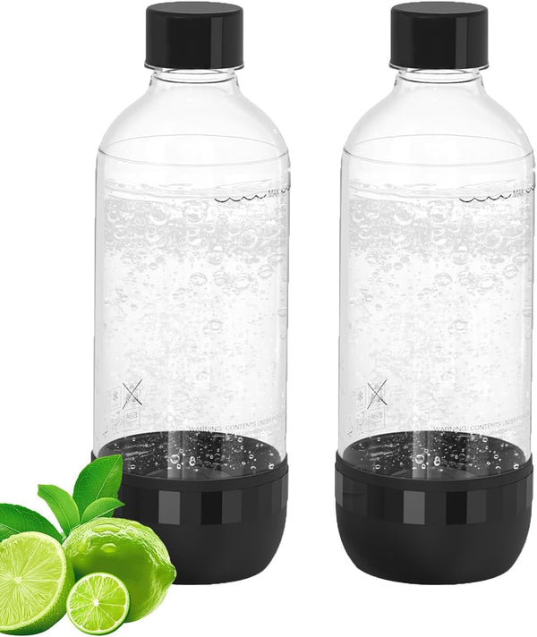 Soda Maker Bottle, 1 Litre Reusable BPA Free Sparkling Water Bottles, Reusable