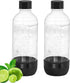 Soda Maker Bottle, 1 Litre Reusable BPA Free Sparkling Water Bottles, Reusable