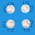 4Pcs/Set Poker Playing Bridge Plastic Cookie Cutter for Playing Card Fondant (Spade, Club, Diamond, Heart)