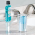 iDesign Paper & Plastic Disposable Cup Dispenser for Bathroom Countertops, Clarity Collection - Clear