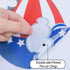 CCINEE 4th of July Window Cling, Patriotic Window Sticker USA Independence Day Decal for Home Decoration (100PCS)