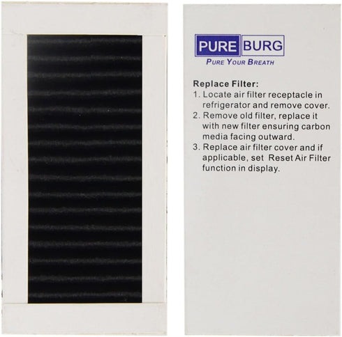 PUREBURG PAULTRA2 Replacement Refrigerator Air Filter for Frigidaire Paultra II, Electrolux 242047805, 12-Pack