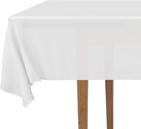 DecorRack 2 Rectangular Tablecloths, BPA-Free Plastic, 54 x 108 inch, Dining Table Cloth for Parties, Picnic, Camping,