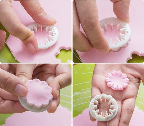 Fondant Cutters Molds Cake Decorating Tool, Icing Smoother, Sugarcraft Gumpaste Craft Flower Leaf Mold