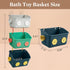 3 Pack Bath Toy Storage Organizer Basket, Cute Robot Bathtub Shower Toy Organizer, Wall Mounted Hanging Bath Toy Holder