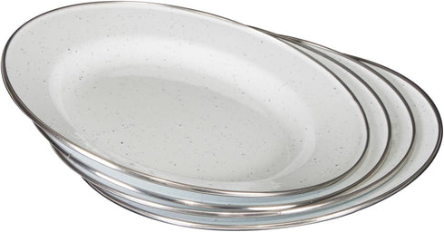 Stansport 24-Piece Camping Enamel Tableware Set