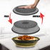Collapsible Microwave Cover for Food, 10.5 Inch Gray Microwave Splatter Cover, Dishwasher Safe, BPA Free