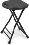Folding Stool with Handle, 600lbs Capacity, Folding Chair, Indoor and Outdoor Foldable Stool for Adults, 13"×11.5"×18"