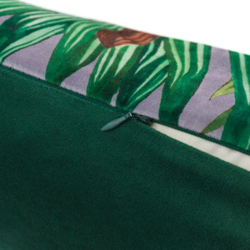 14x20 Inch JWH Rust Parrot Throw Pillow Covers Decorative Print Forest Leaf Accent Pillow Cases Rainforest Cushion Palm