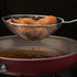 Spider Strainer, 7.9-Inch Extra Large Cooking Spider Spoon with Wood Handle, Stainless Steel Utensil
