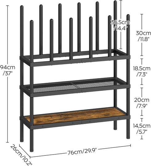 Closet, 4 14 SS29BR YATINEY Shoe and Boot Rack Organizer, Tall Boots Rack for Cowboy Shoes Storage, Tier Shoe Racks