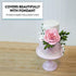 Global Sugar Art 6 x 4 Inch Cake Dummy, 4 Count Styrofoam Fake Cake for Decorating, Display & Practice