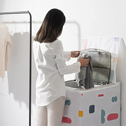 Yctze Waterproof Washing Machine Cover, Zipped Dust Protection for Top Front Load Washer Dryer, Clamshell Design