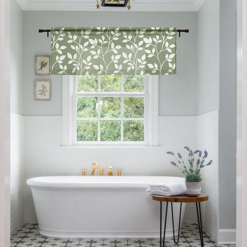 Room,18 Inch XTMYI Valances for Windows,Sheer Kitchen Window Valance Curtains,Boho Valance for Bedroom/Bathroom/Living
