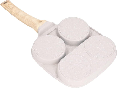 Egg Frying Pan, Nonstick Grill Pan, Aluminum Alloy Divided Frying Pan, 3 Cup, Heat Resistant Handle