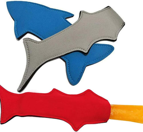Mermaid and Shark Ice Pop Sleeves Popsicle Holder Bags Freezer Reusable Covers 10 Pc.