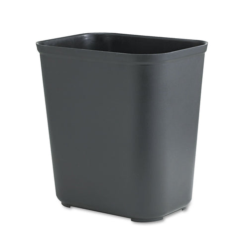 Rubbermaid Commercial Products Fire Resistant Wastebasket, 7GAL/28 QT, Black