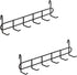 FRIADE 2 Pack Storage Hooks Rack, Iron Wire Grid Hooks for Wall Mount Storage and Display (Black)