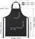 4 34 Inch Noverlife Hair Stylist Apron with Pockets, Hair Resistant Long Hairdresser Aprons w/Adjustable Strap