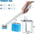 Magic Wand Disposable Toilet Clean Kit | Disposable Toilet Cleaning Brush Set including12 Brush Heads for Bathroom Cleaning, Toilet Wand and Storage Box by Clinn