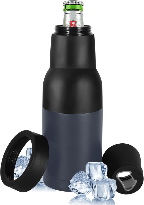 12Oz Vacuum Insulated Double Walled Stainless Steel Beer Soda Bottle and Can