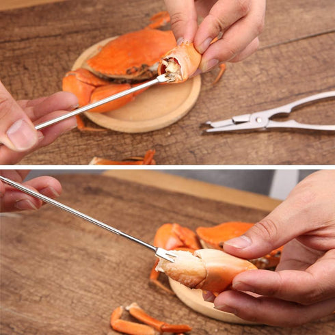 12 Pcs Crab Leg Crackers and Tools Set, Mother's Day Gifts with 2 Crackers, 4 Lobster Shellers, 6 Forks