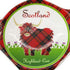 Highland Tartan Cow Teabag Holder, Teapot Shaped Resting Caddy, Scottish Tea Bag Saucer, New Bone China