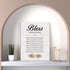 LEXSIVO Home Blessing Print - Canvas Wall Art, Bless This House Painting, 12x15 Canvas Poster